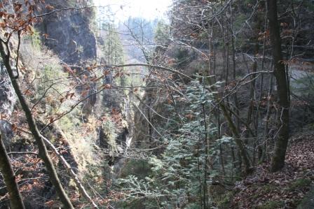 Kasier-Reich Kiefersfelden_Giessenbachklamm_Blick in die Tiefe 2